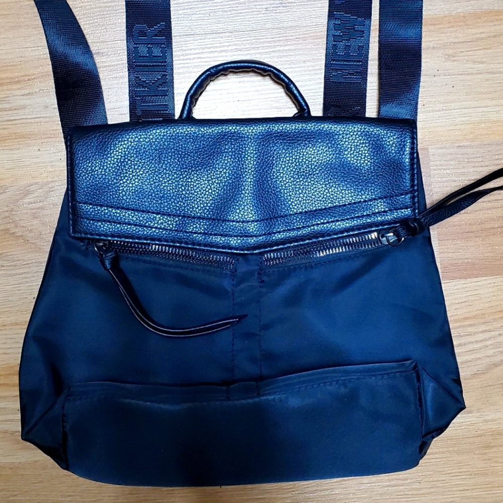 Black backpack purse